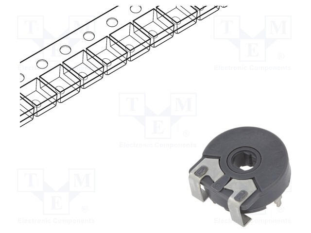 Potentiometer: mounting; single turn,horizontal; 10kΩ; 250mW; SMD