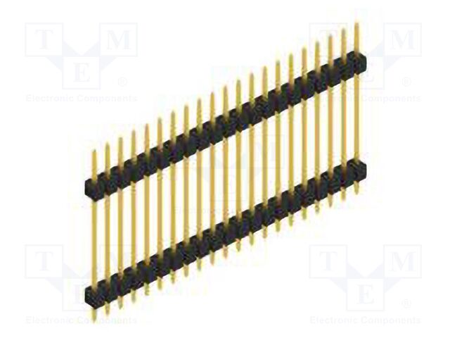 Connector: pin strips; pin header; male; PIN: 21; 2.54mm; THT; 1x21