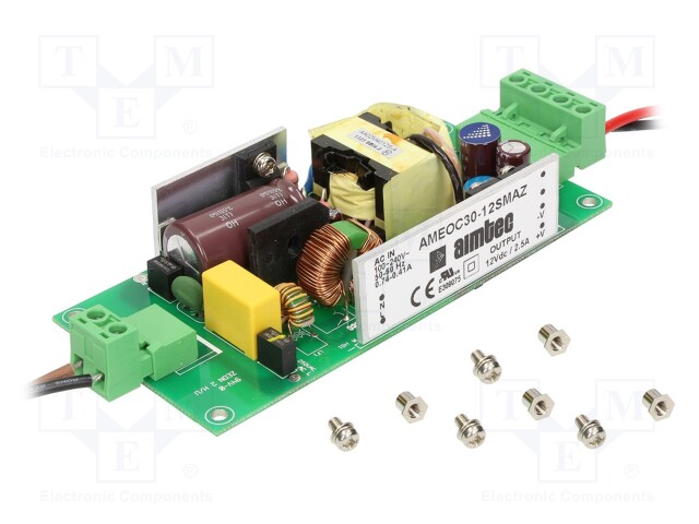 Power supply: switched-mode; 30W; 130÷370VDC; 90÷264VAC; OUT: 1