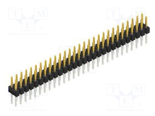 Connector: pin strips; pin header; male; PIN: 56; 2.54mm; THT; 2x28