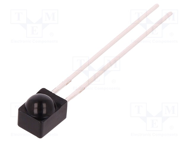 PIN photodiode; 950nm; 0.87-1.05um; 60°; Mounting: THT; Lens: black