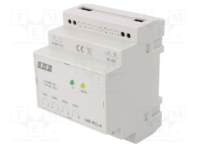 Expansion of the relay outputs; 9÷30VDC; Mounting: DIN; RS485