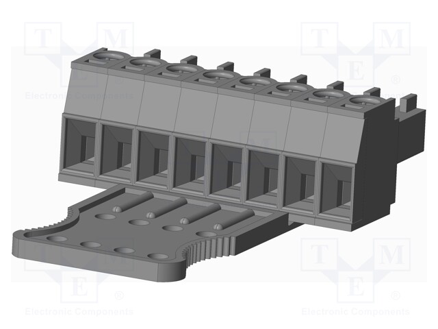 Connector: pluggable terminal block; plug; female; straight; grey