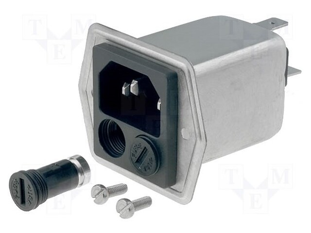 Connector: AC supply; socket; male; 2A; 250VAC; IEC 60320; -25÷85°C