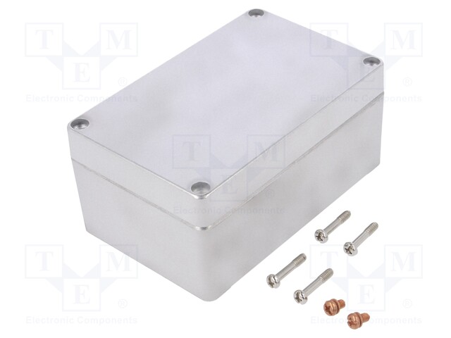 Enclosure: multipurpose; X: 80mm; Y: 125mm; Z: 57mm; 68; aluminium