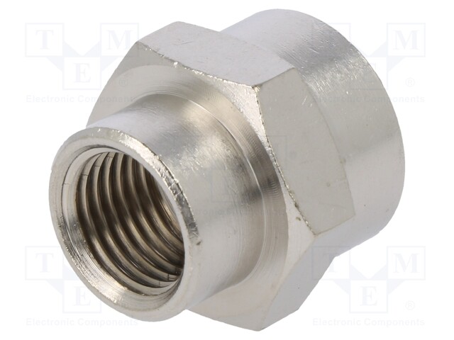 Muff; reductive; Mat: nickel plated brass; 300°C
