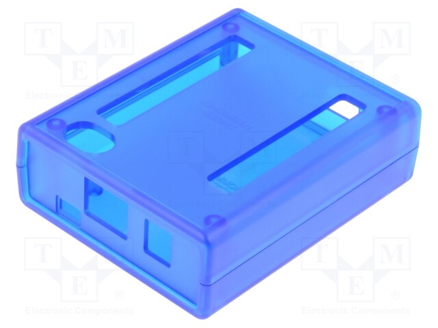 Enclosure: for computer; BEAGLEBONE; ABS; blue; X: 77mm; Y: 95mm