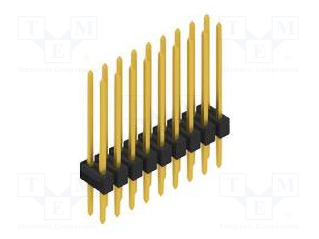 Connector: pin strips; pin header; male; PIN: 18; 2.54mm; THT; 2x9