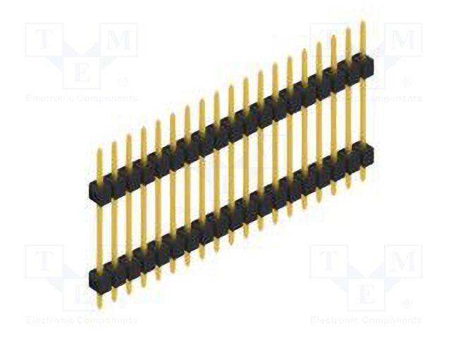 Connector: pin strips; pin header; male; PIN: 19; 2.54mm; THT; 1x19