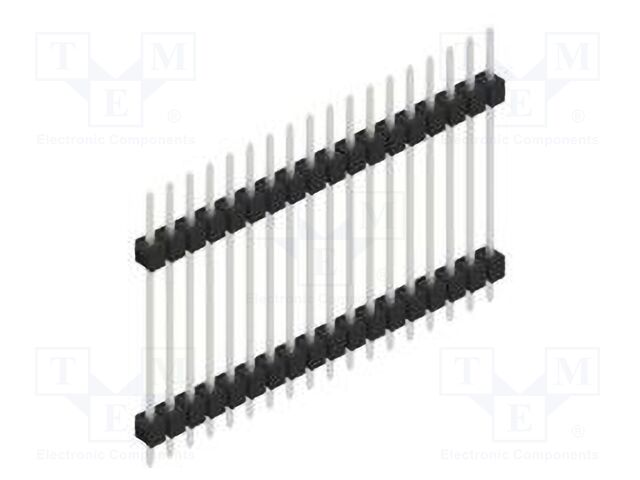 Connector: pin strips; pin header; male; PIN: 18; 2.54mm; THT; 1x18
