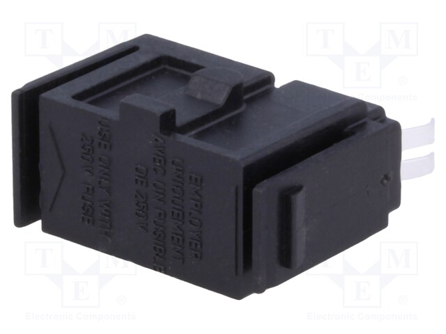 Fuse drawer; IEC 60320; 2x fuse,Fingergrip; Series: Fusedrawer 2