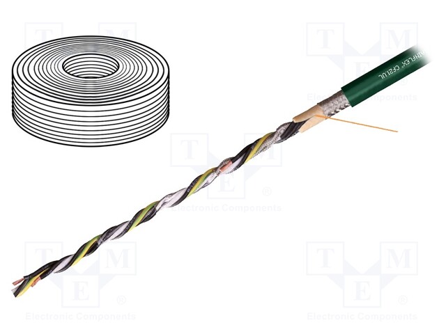 Wire: control cable; chainflex® CF21.UL; 4G4mm2 + 2x2x1,5mm2