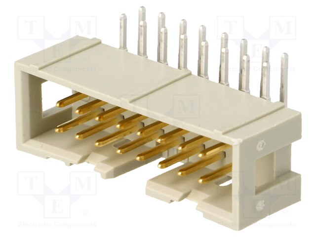 Socket; IDC; male; PIN: 16; angled 90°; THT; 2.54mm; Layout: 2x8