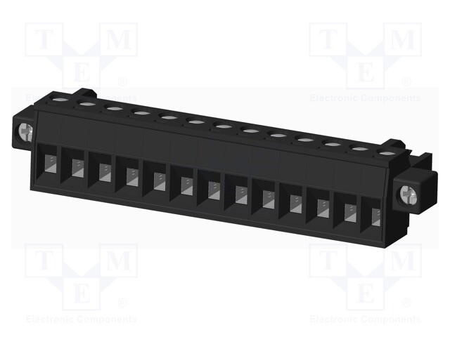 Connector: pluggable terminal block; plug; female; straight; 5mm