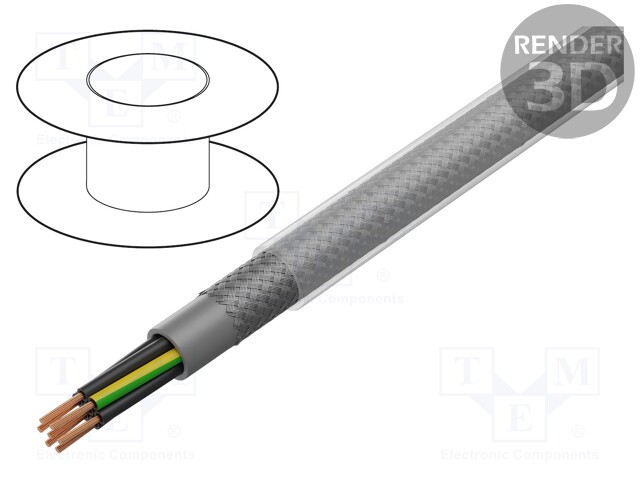 Wire; ÖLFLEX® CLASSIC 110 SY; 8G1.5mm2; PVC; transparent; CPR: Eca
