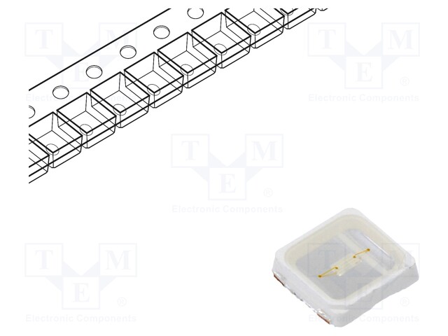 Power LED; royal blue; 120°; 150mA; λd: 450-460nm; Pmax: 500mW; SMD