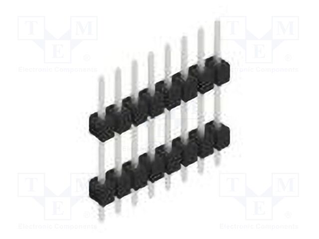 Connector: pin strips; pin header; male; PIN: 8; 2.54mm; THT; 1x8