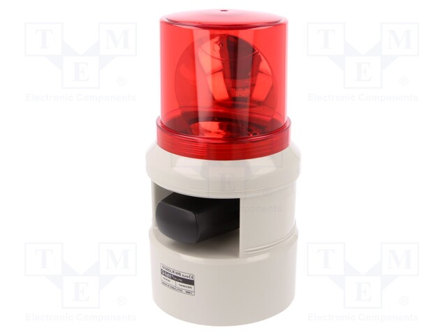 Signaller: lighting-sound; 24VDC; siren,rotating light; IP54