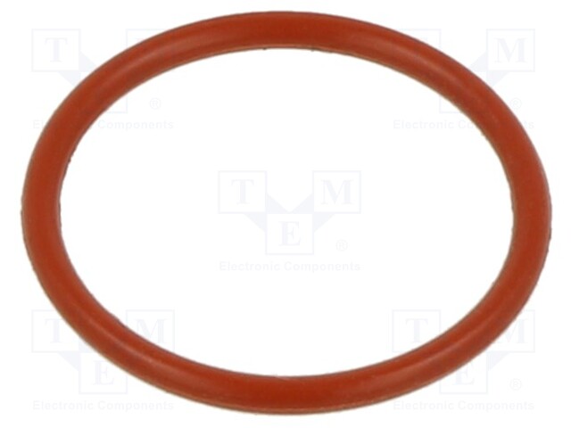O-ring gasket; silicone; Thk: 5mm; Øint: 75mm; red; -60÷160°C