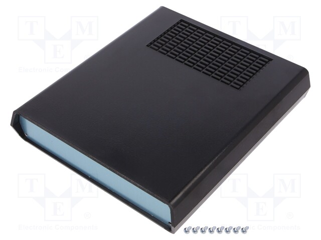 Enclosure: with panel; vented,PCB is fastened in guides; AUS