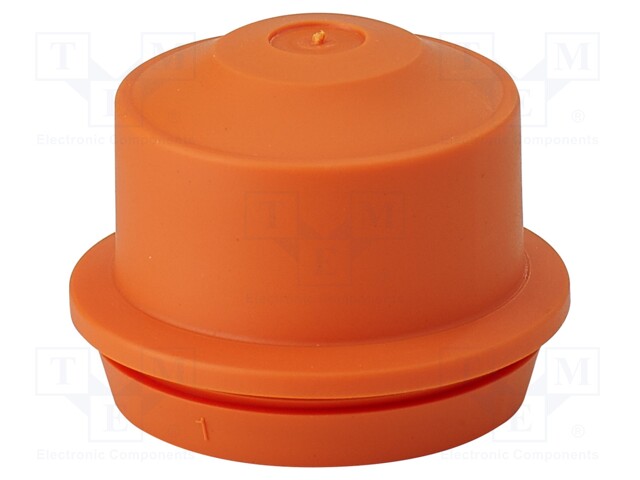 Grommet; elastomer thermoplastic TPE; orange; 8÷23mm; IP65,IP66