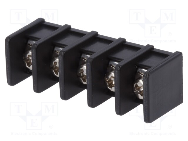PCB terminal block; straight; 8.25mm; ways: 5; on PCBs; 4mm2; 20A