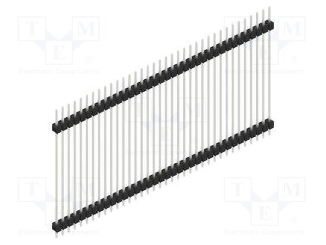 Connector: pin strips; pin header; male; PIN: 36; 2.54mm; THT; 1x36