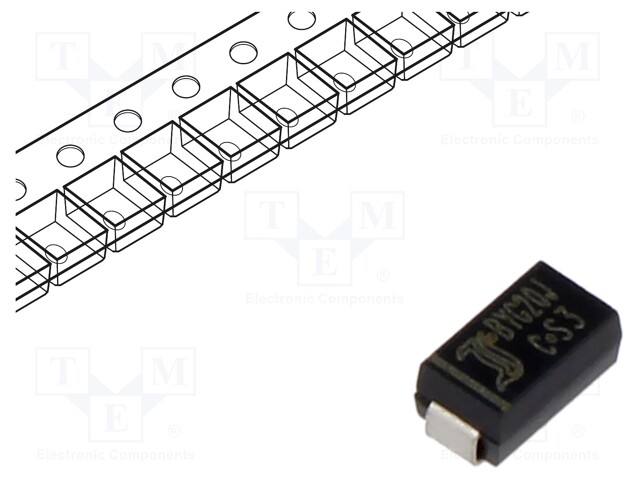 Diode: rectifying; SMD; 600V; 1.5A; 75ns; Package: reel,tape; SMA
