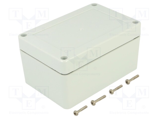 Enclosure: multipurpose; X: 80mm; Y: 120mm; Z: 60mm; ZP; light grey