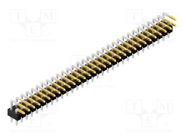 Connector: pin strips; pin header; male; PIN: 62; 2.54mm; THT; 2x31