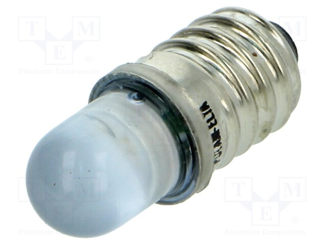 LED lamp; blue; E10; 12VDC; 12VAC