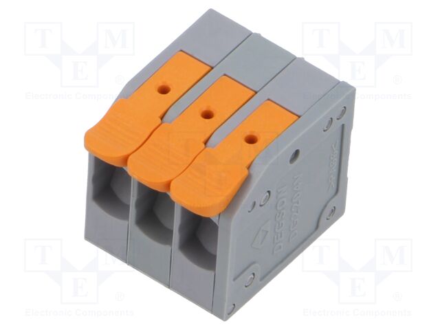 Connector: PCB terminal block; terminal; 32A; 400V; straight; 1x3