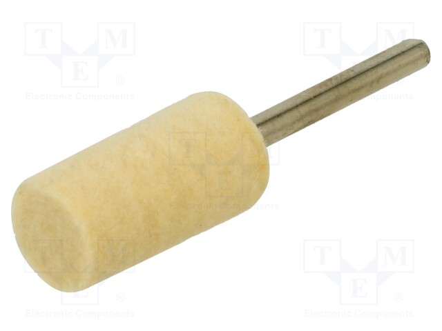Grinding pin; for polishing metals; felt; with lever