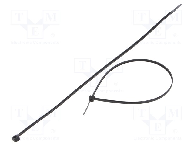 Cable tie; L: 1230mm; W: 9mm; polyamide; 778N; black; Ømax: 380mm