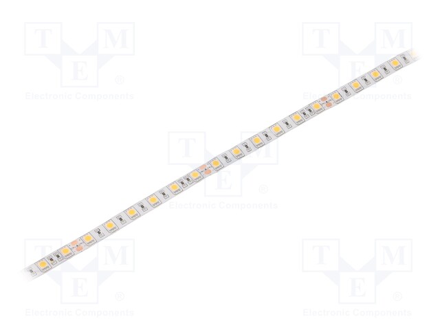 LED tape; white warm; 5050; 24V; LED/m: 60; 10mm; white PCB; IP64