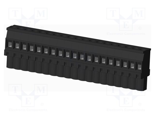 Connector: pluggable terminal block; plug; female; angled 90°