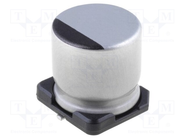 Capacitor: electrolytic; low impedance; SMD; 100uF; 6.3VDC; ±20%