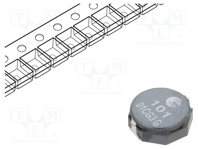 Inductor: wire; SMD; 100uH; Ioper: 800mA; 330mΩ; ±30%; Isat: 800mA