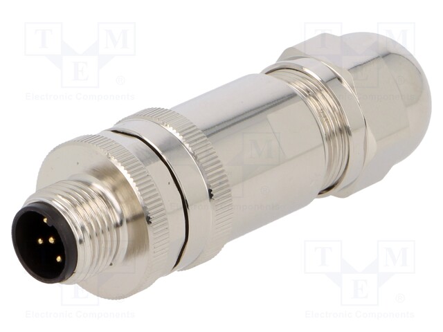 Plug; M12; PIN: 5; male; A code-DeviceNet / CANopen; for cable