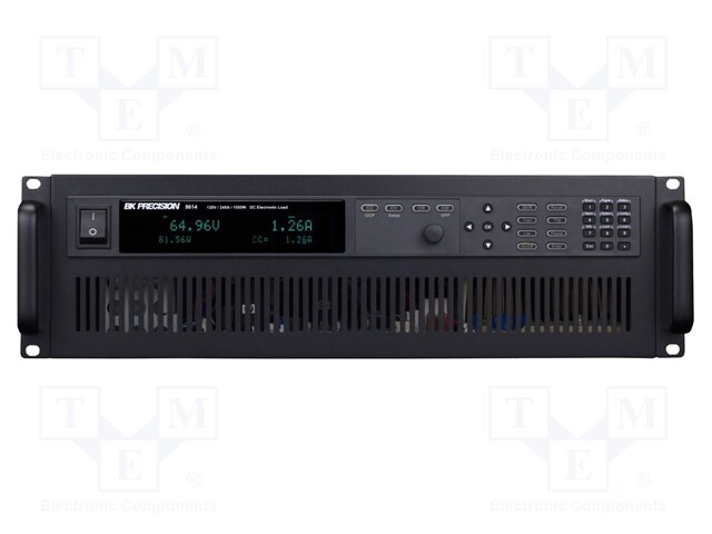 Programmable electronic load DC; 0÷120V; 0÷240A; 1.5kW; 24.6kg