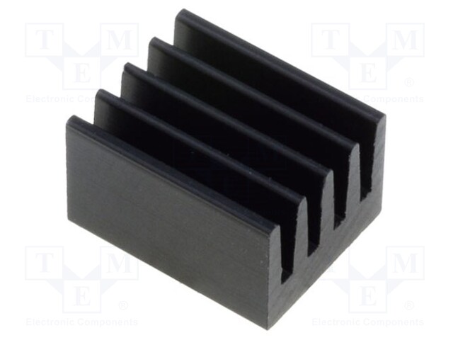 Heatsink: extruded; black; L: 10mm; W: 8mm; H: 6mm; 71K/W; aluminium