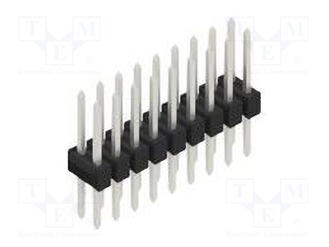Connector: pin strips; pin header; male; PIN: 18; 2.54mm; THT; 2x9