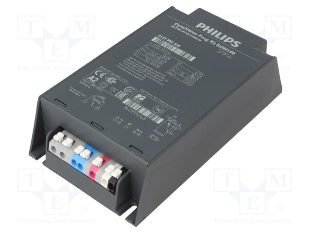 Power supply: electronic ballast; SON; 150W; 188÷305VAC; 820g