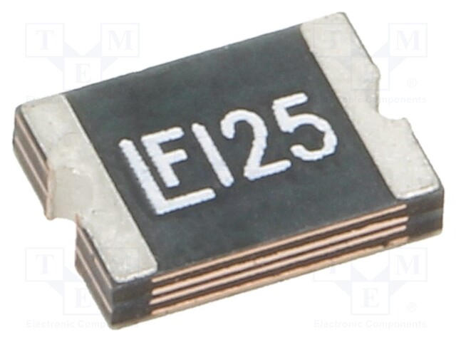 Fuse: PTC polymer; 1.25A; 16VDC; SMD; 1812L