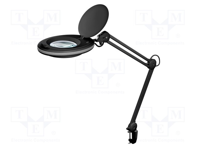 Desktop magnifier with backlight; 3dpt; Ø127mm; 8W; Plug: EU