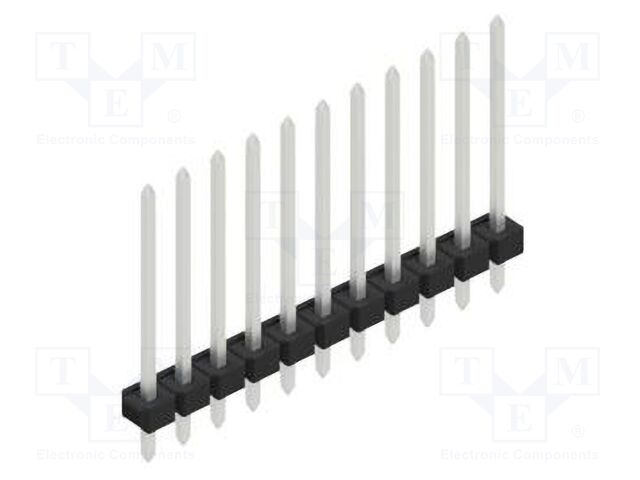 Connector: pin strips; pin header; male; PIN: 11; 2.54mm; THT; 1x11