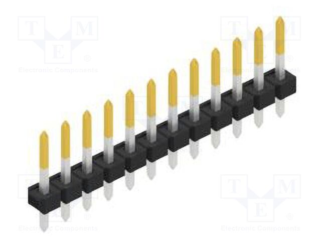 Connector: pin strips; pin header; male; PIN: 12; 2.54mm; THT; 1x12