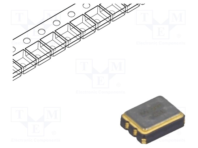 Resonator: quartz; 50MHz; 15pF; SMD; Body dim: 3.2x2.5x1.1mm; 10ms