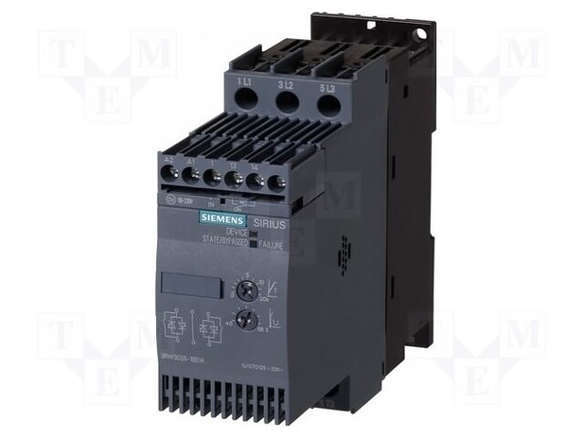 Module: soft-start; Usup: 200÷480VAC; Series: S0; DIN; 110÷230VDC