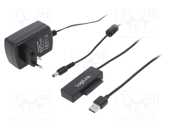 USB to SATA adapter; supports 1x HDD 1.8" 2,5" 3.5" SATA